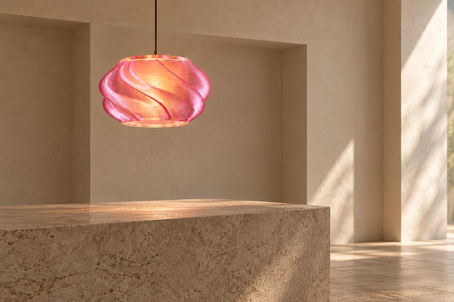 Elio within a minimal architectural space